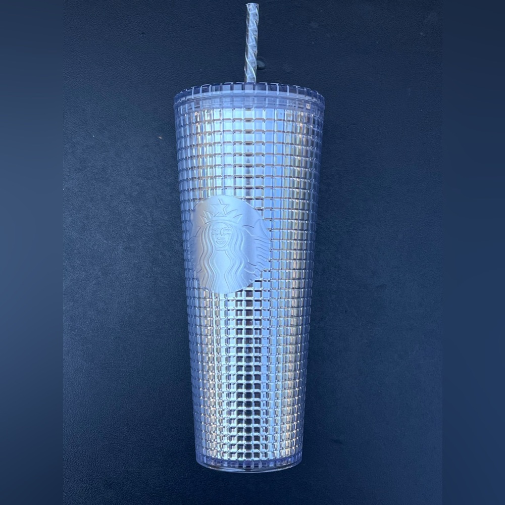 Starbucks Silver Grid 24oz Tumbler *Read Description*